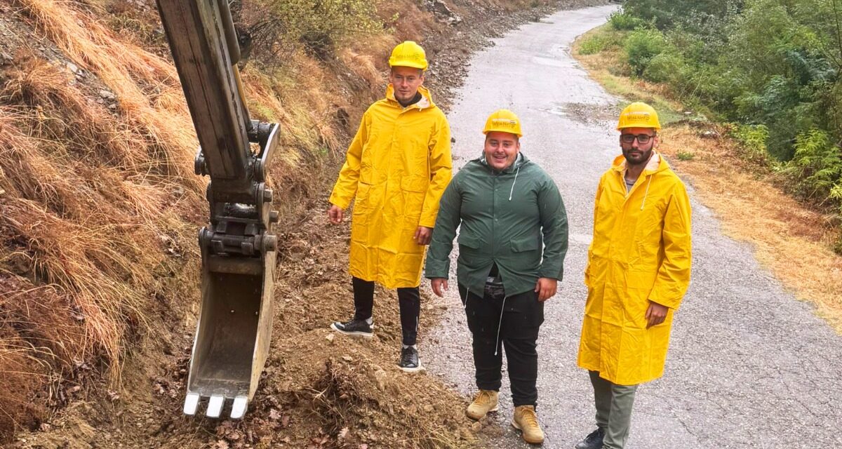 Polaganje optičkog kabla do selo Reka